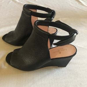 Kate Spade - Black Wedge Size 10 - New